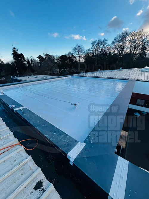 Completed LAVA 20 waterproofed roof in Ireland
