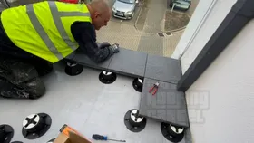 Lava 20 waterproofing system on home balcony