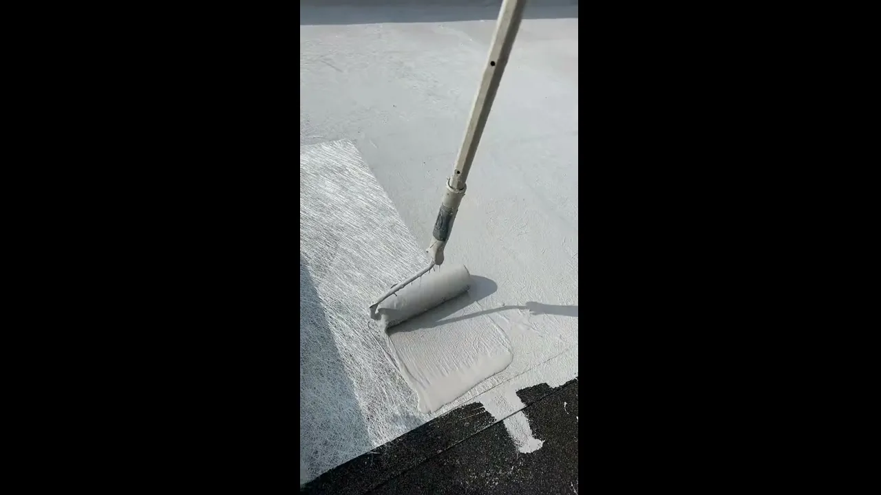Applying LAVA 20 Over Reinforcement Matting